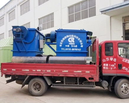 枣庄润昇水泥厂推销除尘器装备发货现场